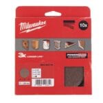 3 x K80, 3 x K120, 3 x K180, 1 x Zwischenplatte Schleifblätter Netzstruktur für Exzenterschleifer 125 mm