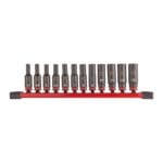 12-teliges Set auf Schiene SHOCKWAVE Schlagnuss 1/4" lang Set
