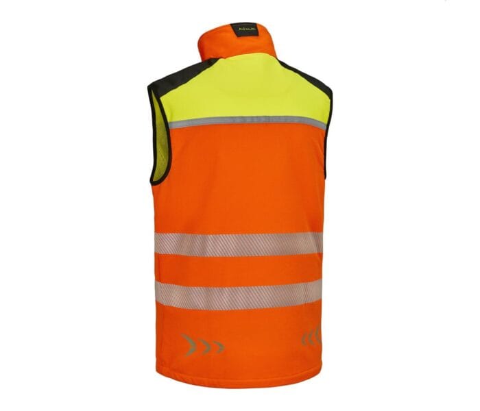 Pfanner Gilet Klima Air® orange vif - jaune néon – Image 2