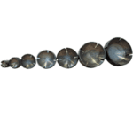 Set mit 7 verschiedenen Ösenschneidern