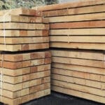 NATURAL OAK SLEEPERS SECTION 10x20 cm
