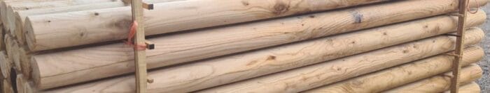 Palo di castagno tornito diametro 8 cm - immagine 3