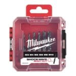 MILWAUKEE SHOCKWAVE Kombi-Gewindebohrer 1/4" Hex 6-tlg. Set in PACKOUT kompatibler Box