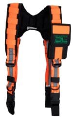 Forstkoppel Schultertragesystem mit Smartphonepockets neonorange