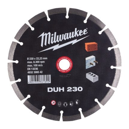 milwaukee disco diamantato duh 230 mm, adatto per troncatrice m18 fuel™