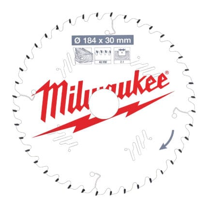 milwaukee lama per sega circolare da 184mm