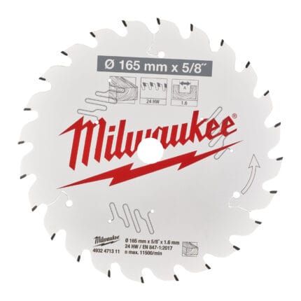milwaukee lama per sega circolare 165mm