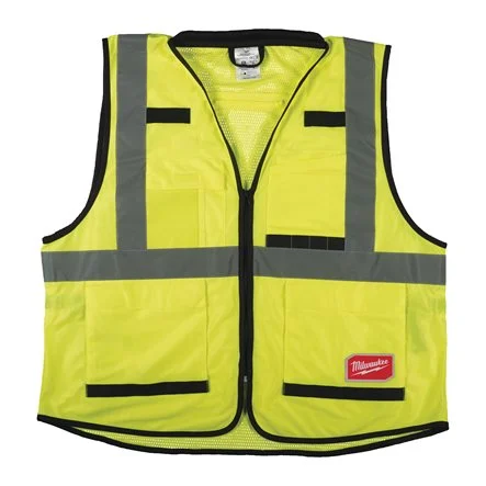Milwaukee high visibility premium vest yellow Milwaukee high visibility premium vest yellow