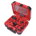 Milwaukee 5 bit switchblade™ kit: ⌀35 / 38 / 54 / 65 mm, 140 mm quik lok extension