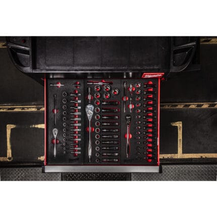 milwaukee set di cricchetto e bussole da 3/8˝ in modulo morbido