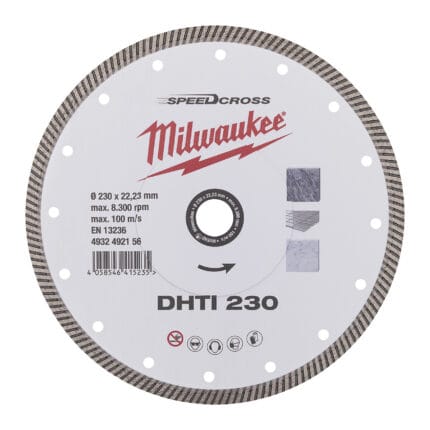 milwauke disco diamantato dhti granito, pietra artificale e gres