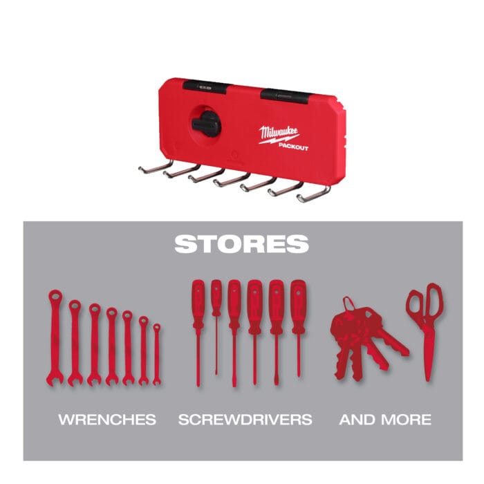 milwauke packout™ storage hooks