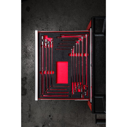 milwaukee set di chiavi a t con bussola esagonale snodata