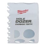 milwaukee seghe a tazza hole dozer denti in carburo