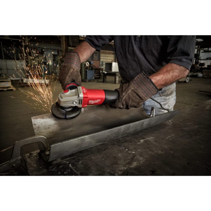 milwauke smerigliatrice 1250 w con avs e freno motore