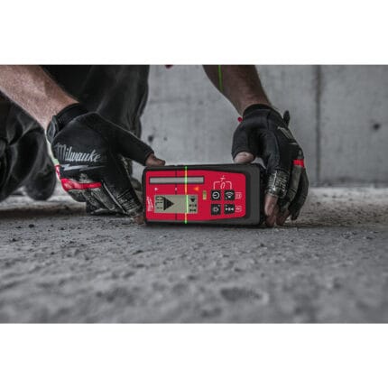 milwaukee ricevitore laser lineari 100 m e rotanti 250 m verde/rosso