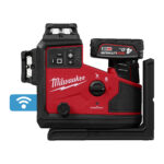 milwaukee laser lineare verde m12™ a 3 linee 360° con auto allineamento