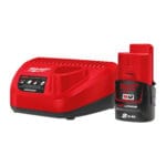 milwauke kit batteria m12™ 2.0 ah e caricabatterie per soluzioni termiche milwaukee®