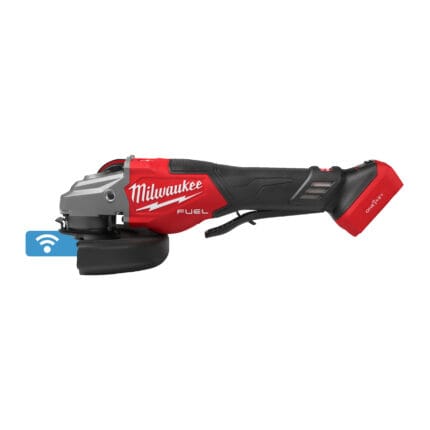 milwaukee smerigliatrice angolare alte performance da 125 mm con velocità regolabile m18 fuel™ con avvio a paletta e one key™