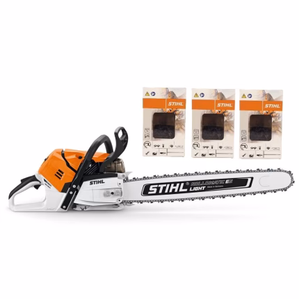 stihl ms 500i con 50 cm lama e 3 catene di riserva