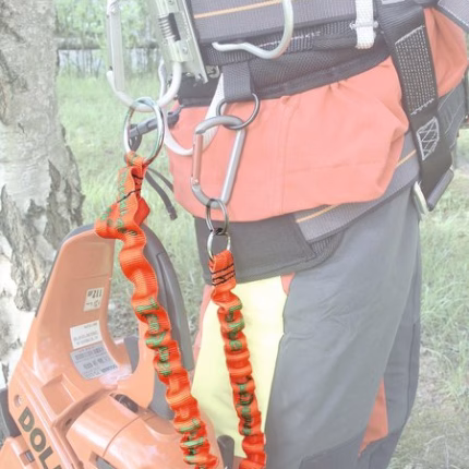 tree runner imbracatura per motosega con dispositivo di sicurezza contro il sovraccarico